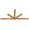 Ekena Millwork Kennewick Rough Sawn Timber Gable Bracket, Western Red Cedar, 84"W x 38"H x 2"D x 4"F, 11/12 Pitch GBW084X38X0204KEN00RWR - alternate 4